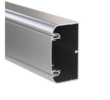 Алюминиевый кабель-канал 90х50 мм (с 1 крышкой) цвет серый металлик  09599  DKC