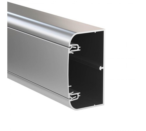 Алюминиевый кабель-канал 90х50 мм (с 1 крышкой) цвет серый металлик  09599  DKC