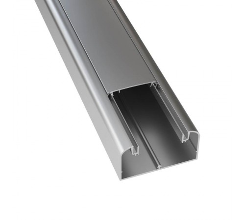 Алюминиевый кабель-канал 90х50 мм (с 1 крышкой) цвет серый металлик  09599  DKC