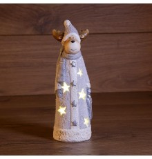 Керамическая фигурка "Олененок с шарфом" 7*6,5*21 см  505-011  NEON-NIGHT