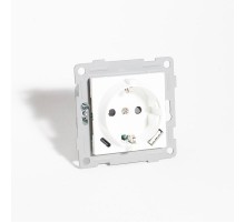 Розетка электрическая 2К+З/2xUSB A/C, 125-250V (белый)  201005  SPL