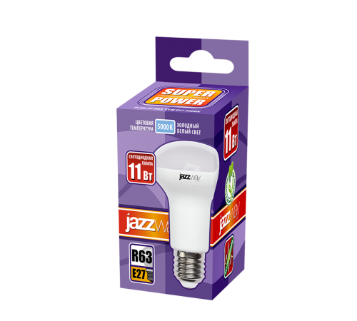 Лампа светодиодная LED 11Вт Е27 220В 5000К PLED- SP R63 отражатель (рефлектор)  1033673  Jazzway