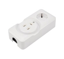 Розетка РШ/Евро двойная для электрической плиты 32 А/16 A, 250 В, 2Р+РЕ (ОУ) белая  11-8982  REXANT