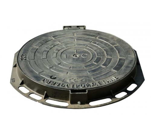 Устройство запорное люка ГТС лёгкого типа из ВЧ с замком УЗЛ-Л110301-01557 Связьстройдеталь
