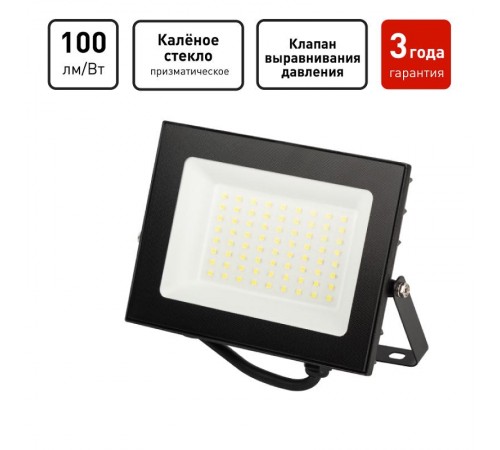 Прожектор светодиодный уличный  PRO LPR-062-0-65K-050 50Вт 6500К 5000лм IP65 призма   Б0064625  ЭРА