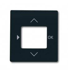 Плата центральная (накладка) для таймера 6455, 6456, серия impuls, цвет чёрный бархат  6430-0-0382   2CKA006430A0382  ABB