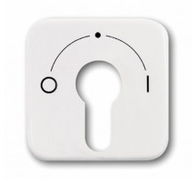 Плата центральная (накладка) с поворотной ручкой, серия Reflex SI, цвет альпийский белый  1710-0-1456   2CKA001710A1456  ABB