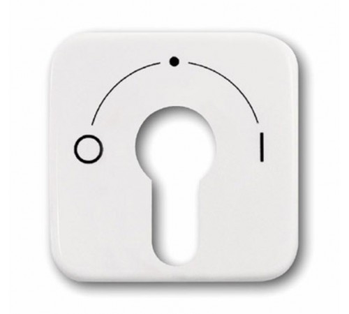 Плата центральная (накладка) с поворотной ручкой, серия Reflex SI, цвет альпийский белый  1710-0-1456   2CKA001710A1456  ABB