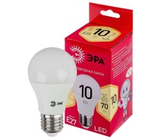 Лампа светодиодная LED A60-10W-827-E27 R (диод, груша, 10Вт, тепл, E27) (10/100/2000)  Б0049634  ЭРА