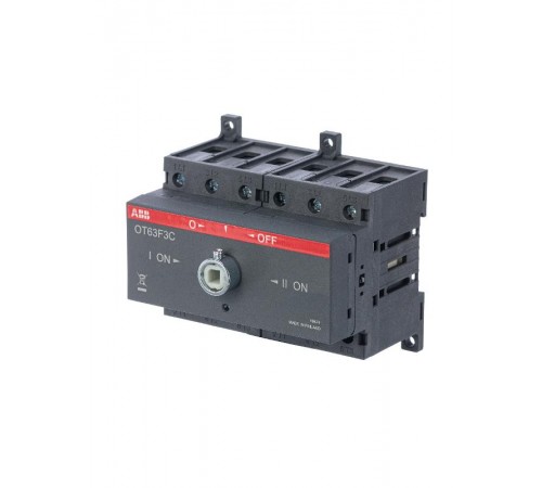 Реверсивный рубильник OT63F3C до 63А 3-полюсный (без ручки)  1SCA105338R1001  ABB
