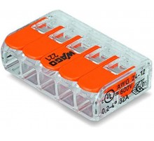 Клемма универсальная 5-проводная 0.14 - 4 мм.кв. (уп/25шт)  221-415  WAGO