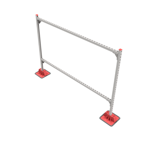 Опорная конструкция для гор. прямоуг. воздуховодов  TECHNORAPTOR LIGHTFOOT 2000х1500 HD  KM-TR-LTF-SSHRAD-2000-1500 HD  КМ - профиль