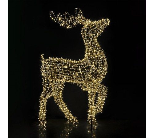 Фигура объемная Северный олень 300х200 см, 3000 LED, IP65, цвет свечения теплый белый  501-235  NEON-NIGHT