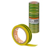 Изолента ПВХ 0,13х15мм Желто-зеленая 5м  SQ0526-0077  TDM