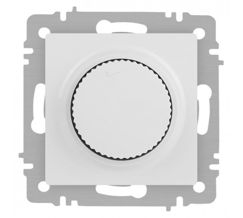 Светорегулятор Intro Accent 6-401-01М поворотный, 600Вт 230В, IP20, СУ, белый матовый  Б0063671  Intro