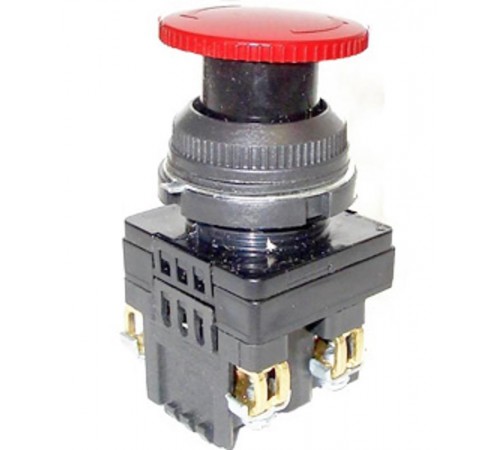 КЕ-201 У2 исп.5, красный, 1р, гриб с фиксацией, IP54, 10А, 660В, выключатель кнопочный (ЭТ)  ET561487  Электротехник