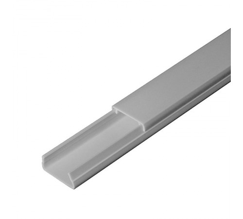 Кабель-канал серый RAL 7035 20х10 (180м/уп) 2-й замок в п/э   PR03.0071  ПРОМРУКАВ
