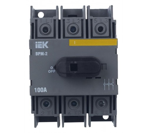 Выключатель-разъединитель модульный ВРМ-2 3P 100А  MVR20-3-100  IEK