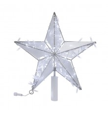 Светодиодная фигура Звезда 50 см, 80 светодиодов, с трубой и подвесом, цвет свечения белый  514-272  NEON-NIGHT