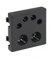 Simon Connect Адаптер для ввода кабелей (2х13мм/4х6мм), К45, графит  K20-14  Simon