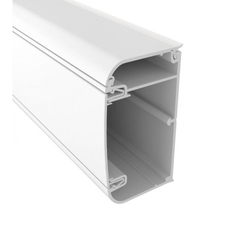 Кабель-канал 90х50 мм. с перегородкой. боковой и фронтальной крышками  09500  DKC