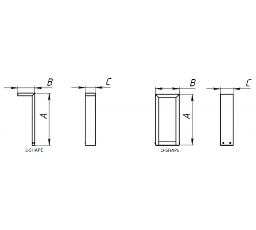 Светильник светодиодный ДТУ ATRIUM LED L-SHAPE 16W 840 RAL9005 16Вт 4000К IP66  1797000020  Световые Технологии