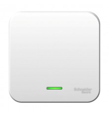 Blanca Белый О/У с монтажной пластиной Выключатель 1-клавишный с подсветкой, 10А, 250B  BLNVA101121  SE