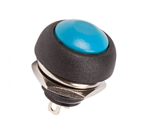 Выключатель-кнопка 250V 1А (2с) OFF-(ON) Б/Фикс синяя Micro  36-3051  REXANT