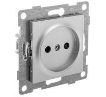 Ugra Розетка 1-ой б/з с з/ш, СУ., 16А, 250В, серебро  С11Р2-004  GUSI Electric