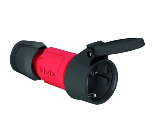 Розетка кабельная Schuko 16A 3p(2P+E) 250V IP54 красный MULTI-GRIP 7489 I 7489-Bals I Bals