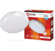 Светильник светодиодный серии DECO 24Вт 230В 4000К 1560лм 300х55мм ДАЙМОНД  4690612033679  IN HOME