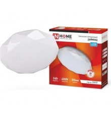 Светильник светодиодный серии DECO 24Вт 230В 4000К 1560лм 300х55мм ДАЙМОНД  4690612033679  IN HOME