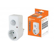 Датчик движения ДДР-01 1200Вт, 10-420с, 2-9м, 3+лк, 120гр, IP20,  SQ0324-0027  TDM