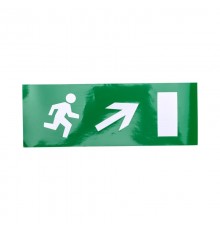 Пиктограмма (наклейка) для аварийного светильника "Направление к эвакуационному выходу направо вверх"  74-0140-1  REXANT