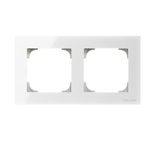 Рамка 2-постовая, серия SKY, цвет стекло белое2CLA857200A3001 ABB