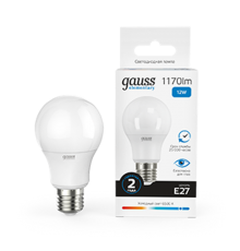 Лампа светодиодная LED 12Вт E27 220В 6500К Elementary A60  23232  Gauss