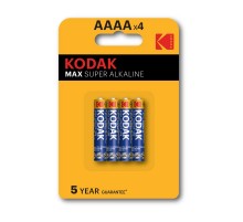 Батарейки  LR61-4BL MAX SUPER Alkaline [K4A-4] (120/960/38400)  Б0046504  Kodak