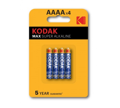 Батарейки  LR61-4BL MAX SUPER Alkaline [K4A-4] (120/960/38400)  Б0046504  Kodak