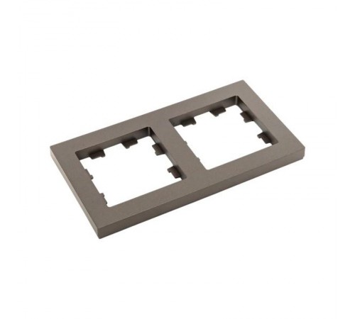 2 - местная рамка, мокко, пластик Эпика  UP1-FPM-02 EKF