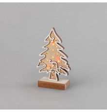 Деревянная фигурка с подсветкой "Елочка" 11,5*5*19 см  504-012  NEON-NIGHT