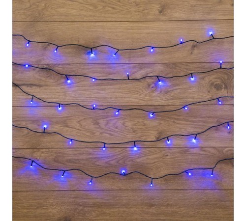 Гирлянда "Твинкл Лайт" 10 м, темно-зеленый ПВХ, 80 LED, цвет: Синий  303-043  NEON-NIGHT