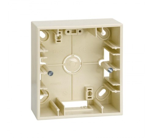 Simon 27 Монтажная коробка для накладного монтажа, 1 пост, 86х93х37мм, S27 Play, слоновая кость  2700751-031  Simon