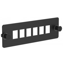 ITK Планка для 6-ти адаптеров опт. SC или LC-Duplex черная  OP05-6SC  ITK