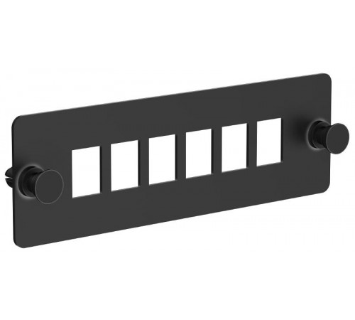 ITK Планка для 6-ти адаптеров опт. SC или LC-Duplex черная  OP05-6SC  ITK