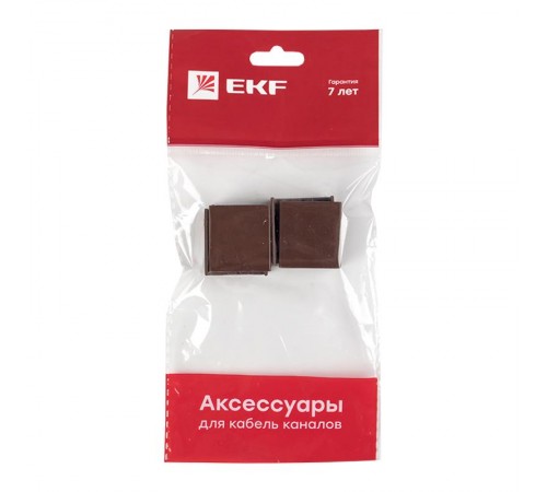 Соединитель (25х16) (4 шт) Plast EKF PROxima  под темное дерево    cond-25-16x4   EKF