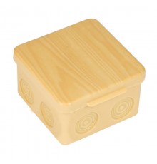 Коробка распределительная КМР-030-034 пылевлагозащищенная без мембранных вводов (105х105х50) светлое дерево EKF PROxima  plc-kmr-030-034-s  EKF