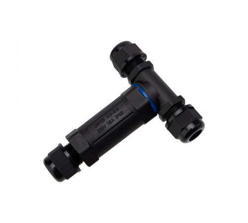 Кабельный коннектор T-образный (3PIN 0,5-2,5мм2) IP68  07-5962  REXANT