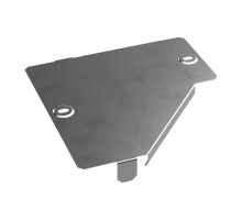 Крышка переходника левого Стандарт INOX (AISI 304) 200х100  PR16.4297  Промрукав