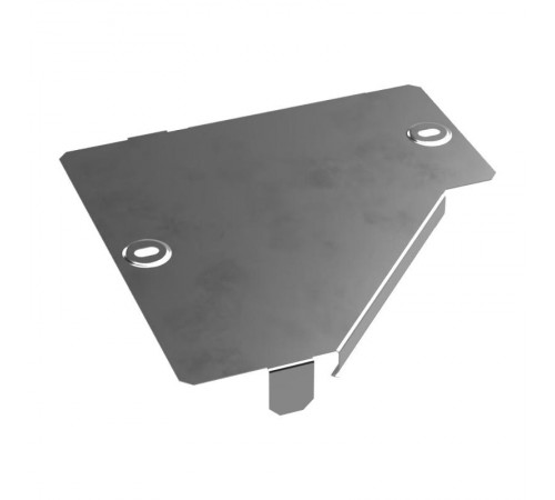 Крышка переходника левого Стандарт INOX (AISI 304) 200х100  PR16.4297  Промрукав