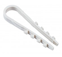 Дюбель-хомут 5-10мм круг. каб. нейл. белый (25шт/упак)  UDH13-05-10-025-K01  IEK